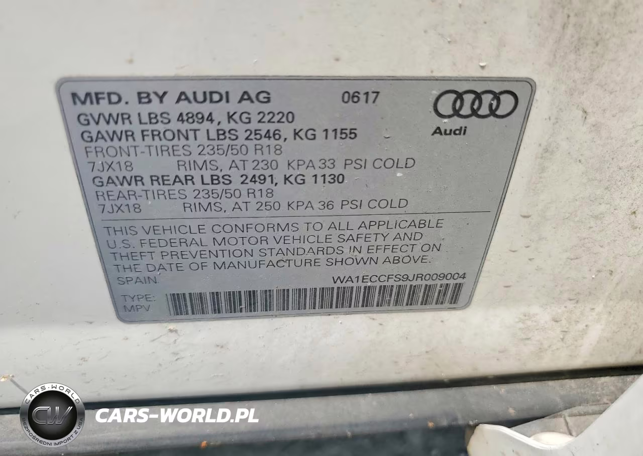 2018 Audi Q3 Premium VIN:WA1ECCFS9JR009004 - 13