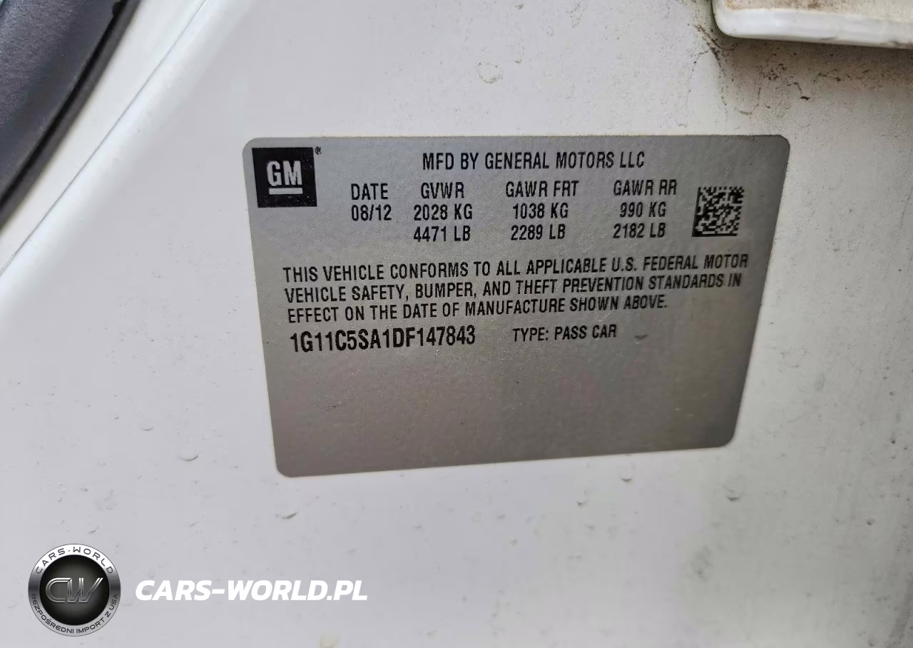2013 Chevrolet Malibu 1Lt VIN:1G11C5SA1DF147843 - 12