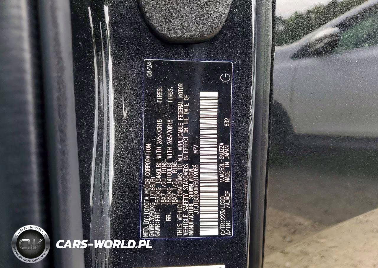 2024 Lexus Gx 550 Overtrail+ VIN:JTJTBCDXXR5019085 - 13