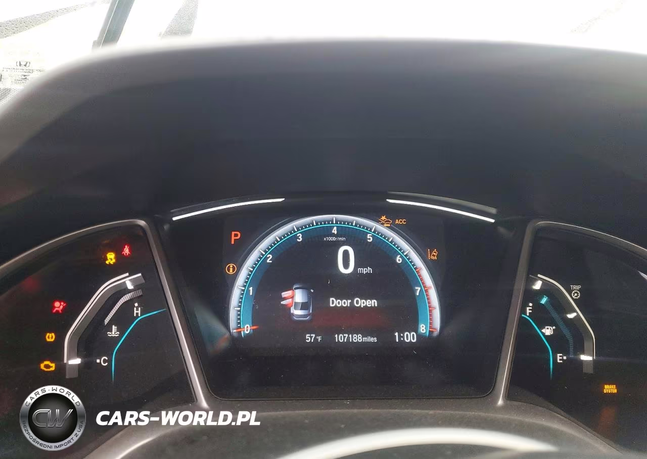 2020 Honda Civic Ex VIN:19XFC1F36LE021598 - 9