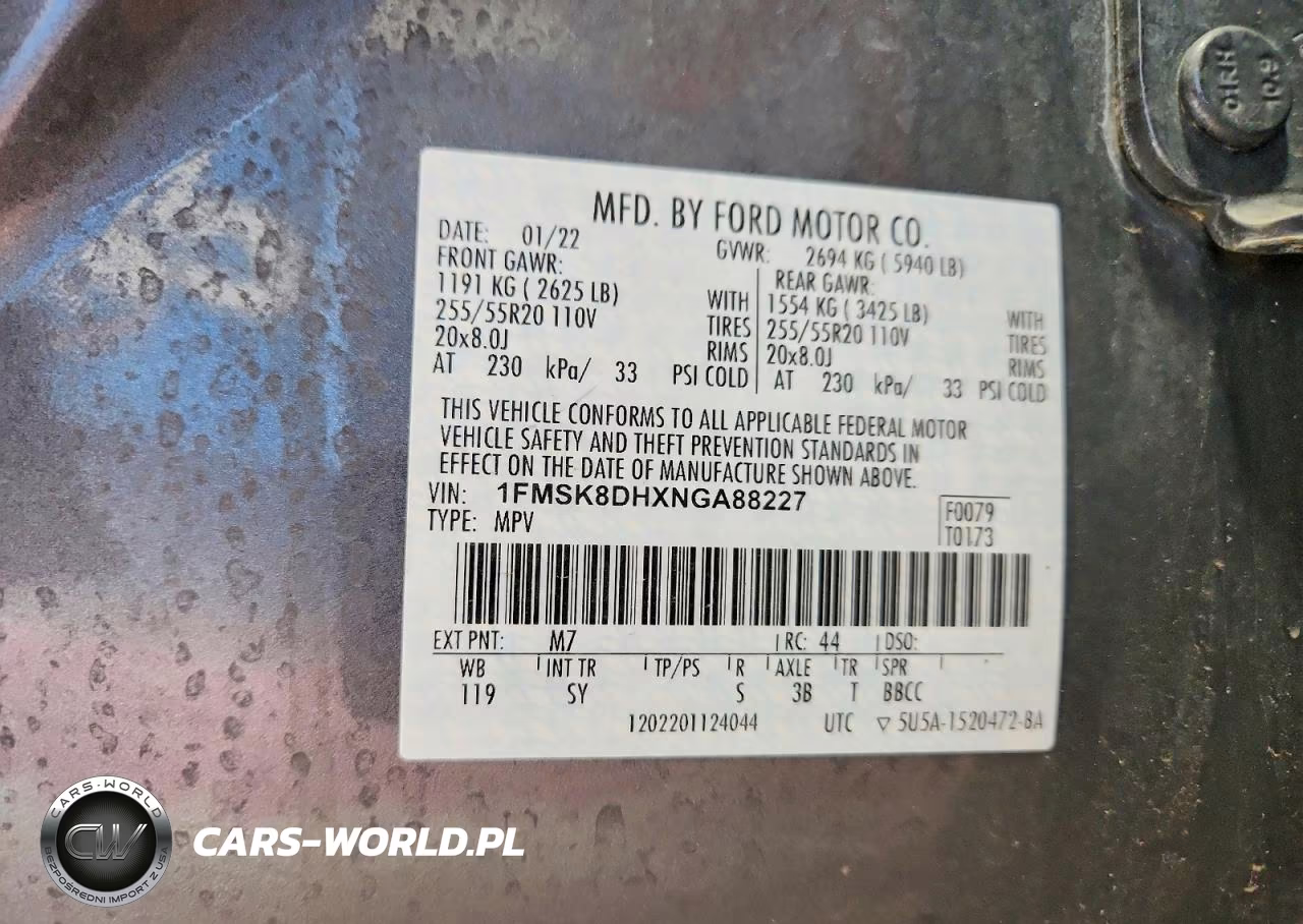 2022 Ford Explorer Xlt VIN:1FMSK8DHXNGA88227 - 13