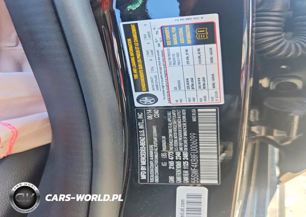 2015 Mercedes-Benz C 300 4Matic VIN:55SWF4KB8FU006099 - 12