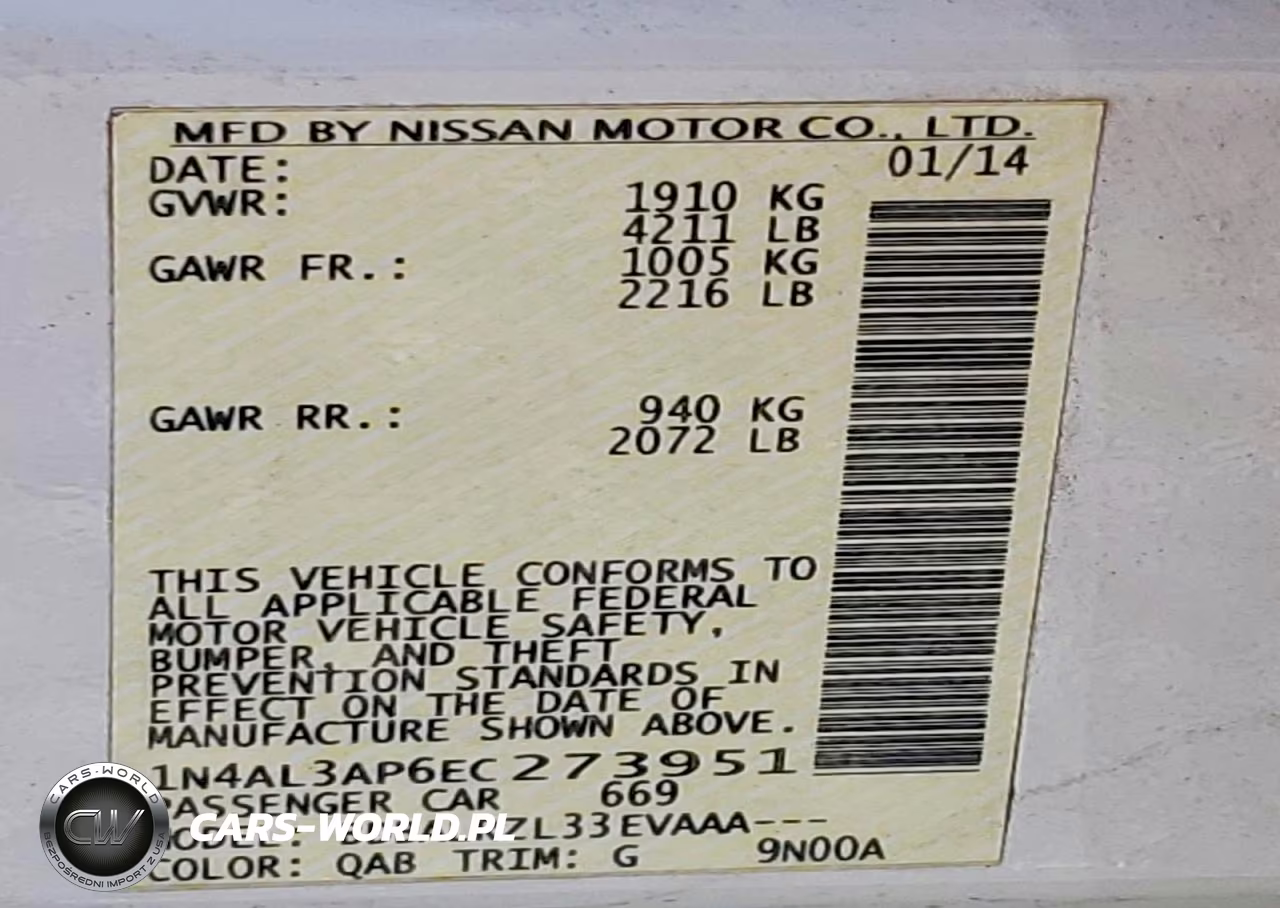 2014 Nissan Altima 2.5 S VIN:1N4AL3AP6EC273951 - 12
