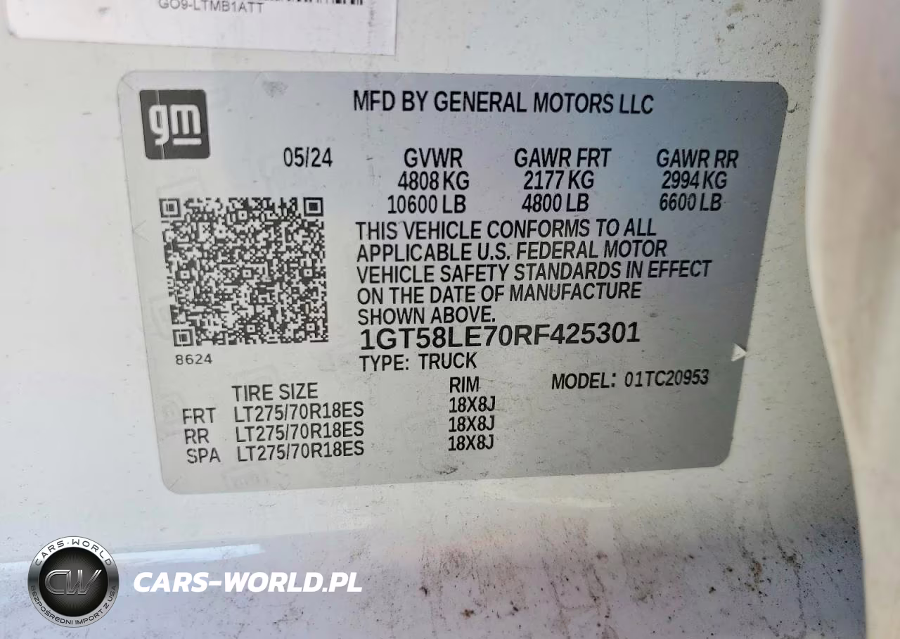2024 GMC Sierra C2500 Heavy Duty VIN:1GT58LE70RF425301 - 12