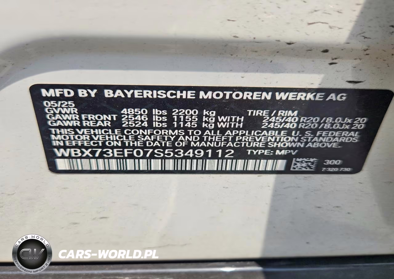 2025 BMW X1 xDrive28I VIN:WBX73EF07S5349112 - 13