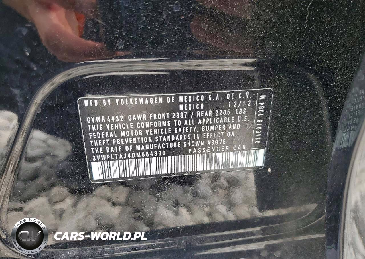 2013 Volkswagen Jetta Tdi VIN:3VWPL7AJ4DM654330 - 13