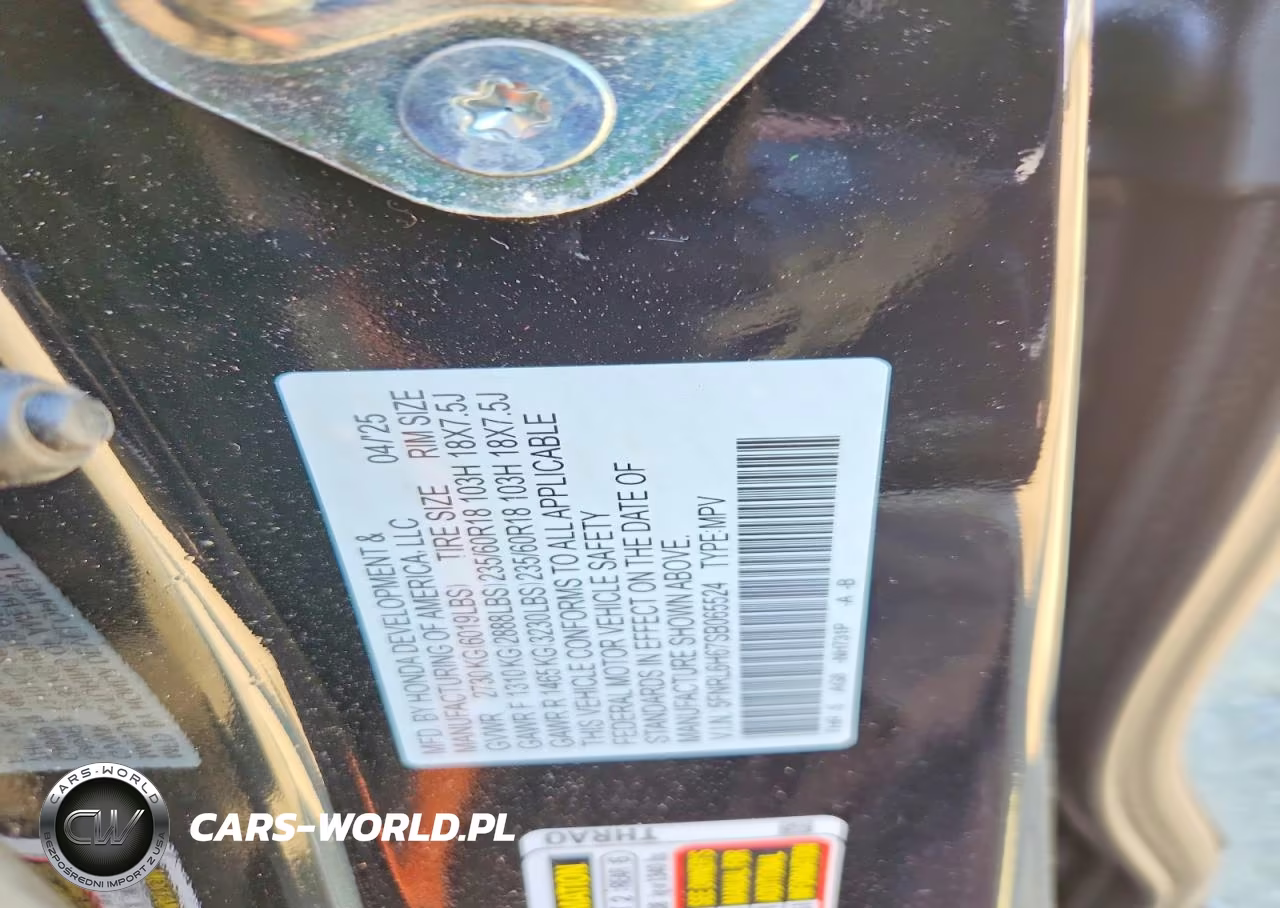 2025 Honda Odyssey Exl VIN:5FNRL6H67SB065524 - 13