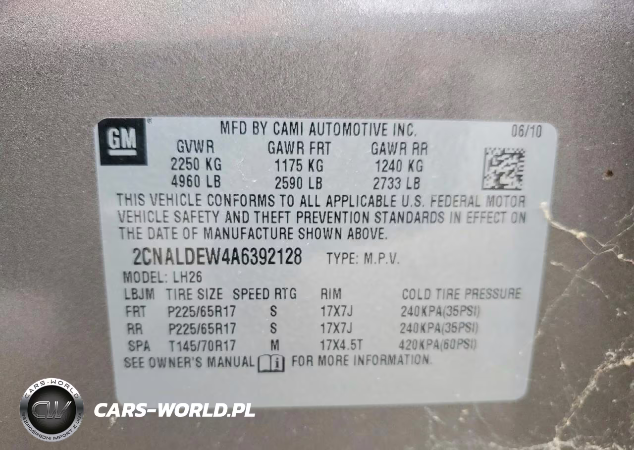 2010 Chevrolet Equinox Lt VIN:2CNALDEW4A6392128 - 13