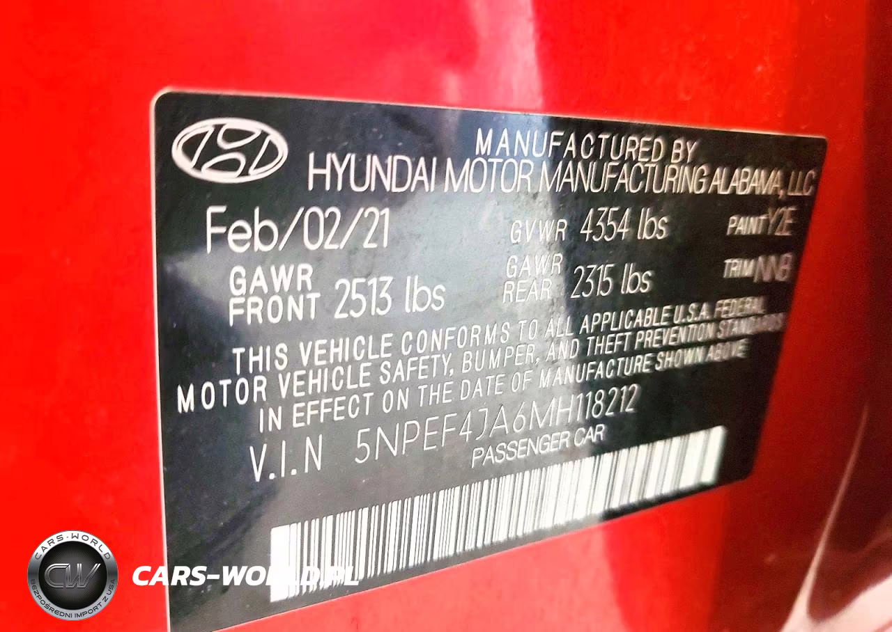 2021 Hyundai Sonata Sel VIN:5NPEF4JA6MH118212 - 12