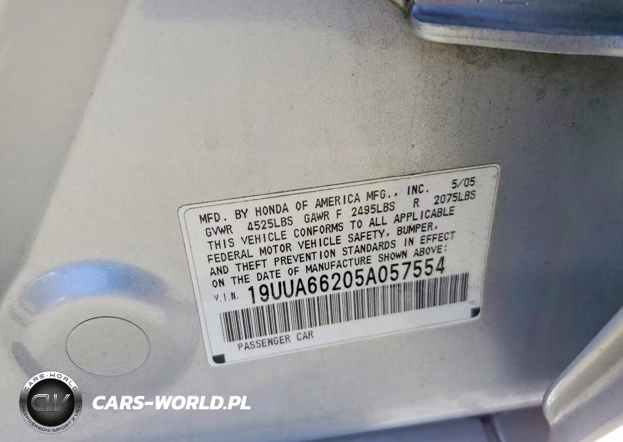2005 Acura Tl VIN:19UUA66205A057554 - 12