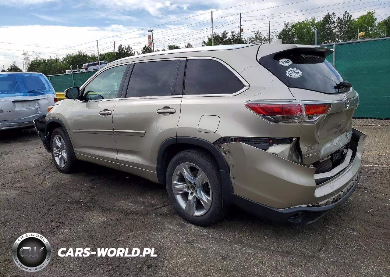 2015 Toyota Highlander Limited VIN:5TDDKRFH9FS208137 - 2