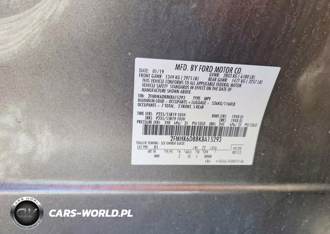 2019 Ford Flex Limited VIN:2FMHK6D88KBA15293 - 14