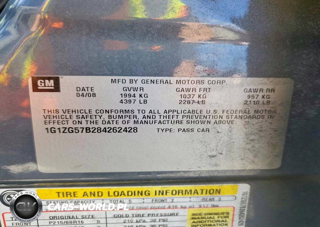 2008 Chevrolet Malibu Ls VIN:1G1ZG57B284262428 - 12