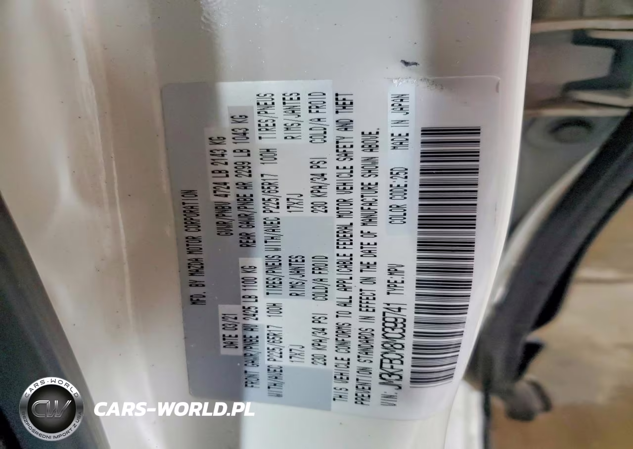 2021 Mazda Cx-5 Touring VIN:JM3KFBCM8M0399741 - 13