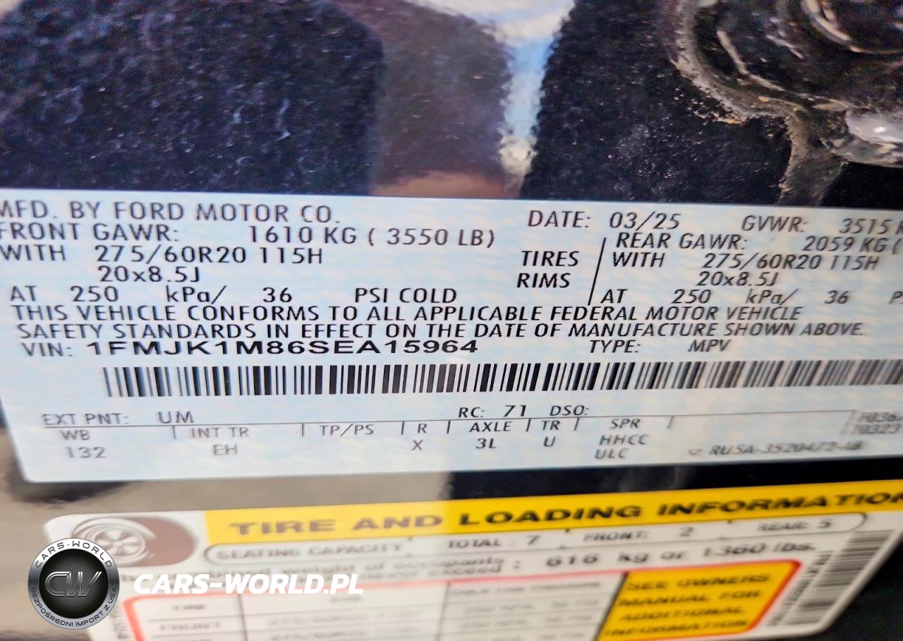 2025 Ford Expedition Max Platinum VIN:1FMJK1M86SEA15964 - 13