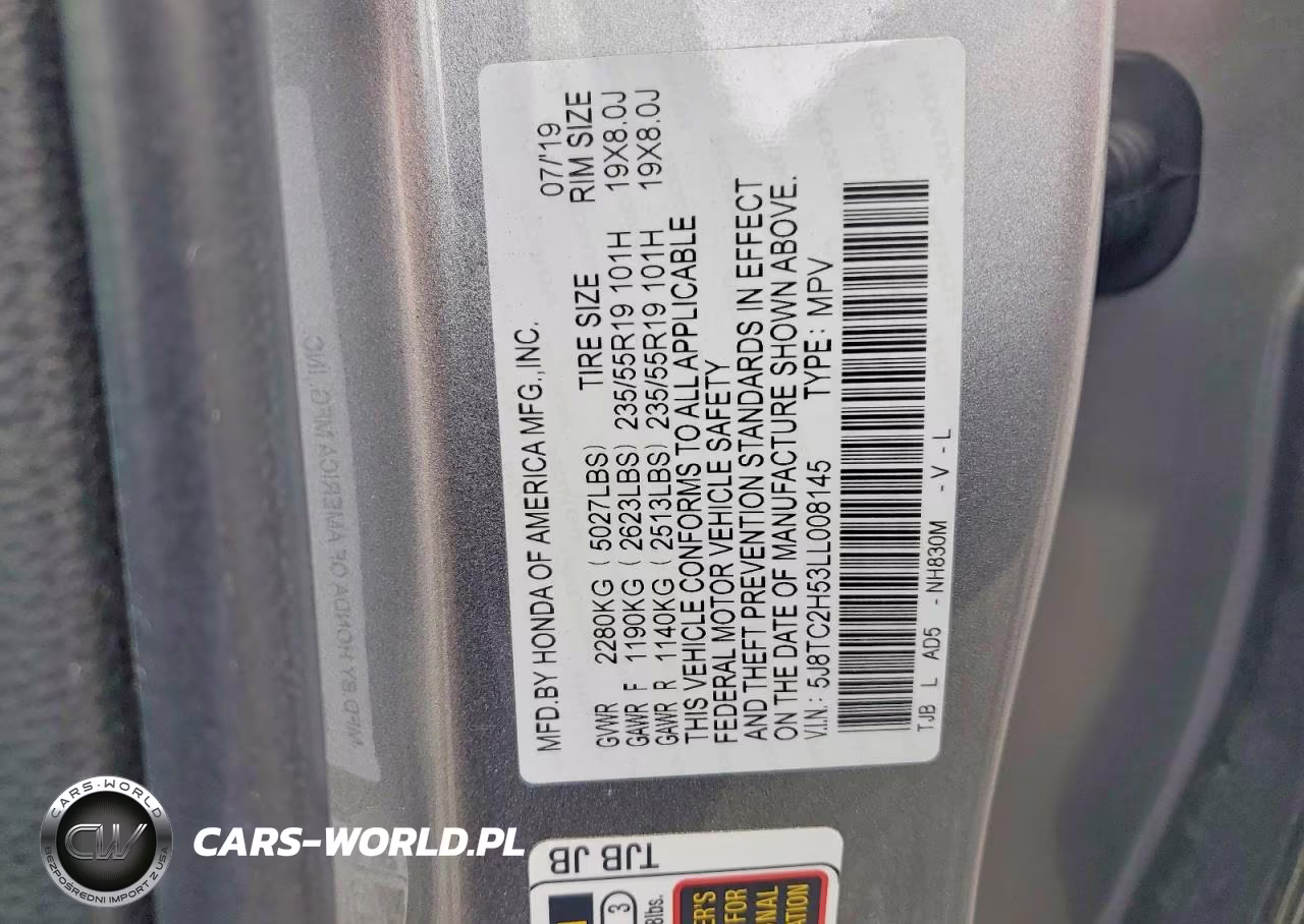 2020 Acura Rdx Technology VIN:5J8TC2H53LL008145 - 13