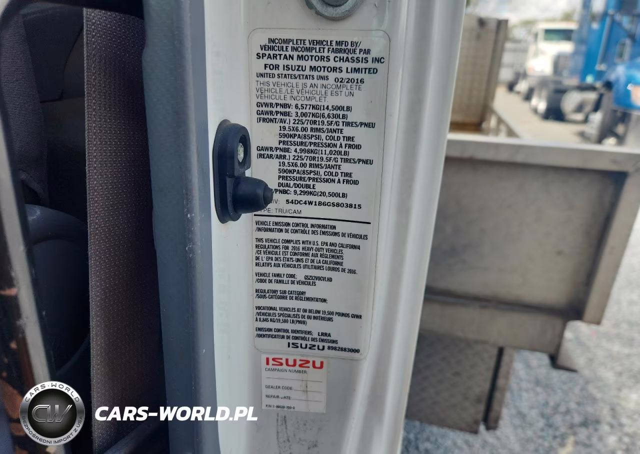 2016 Isuzu Npr Hd VIN:54DC4W1B6GS803815 - 10