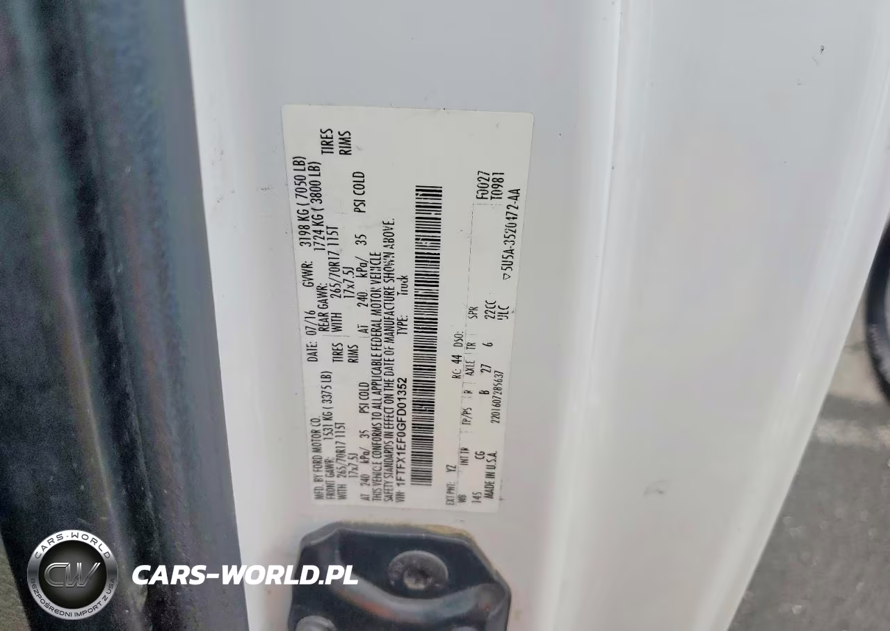 2016 Ford F150 Super Cab VIN:1FTFX1EF0GFD01352 - 12