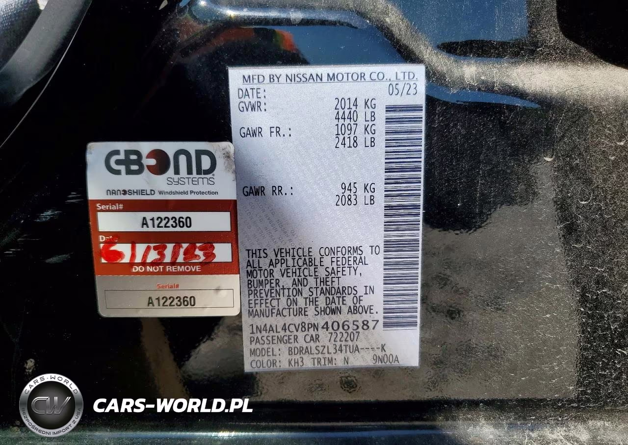 2023 Nissan Altima Sr VIN:1N4AL4CV8PN406587 - 13