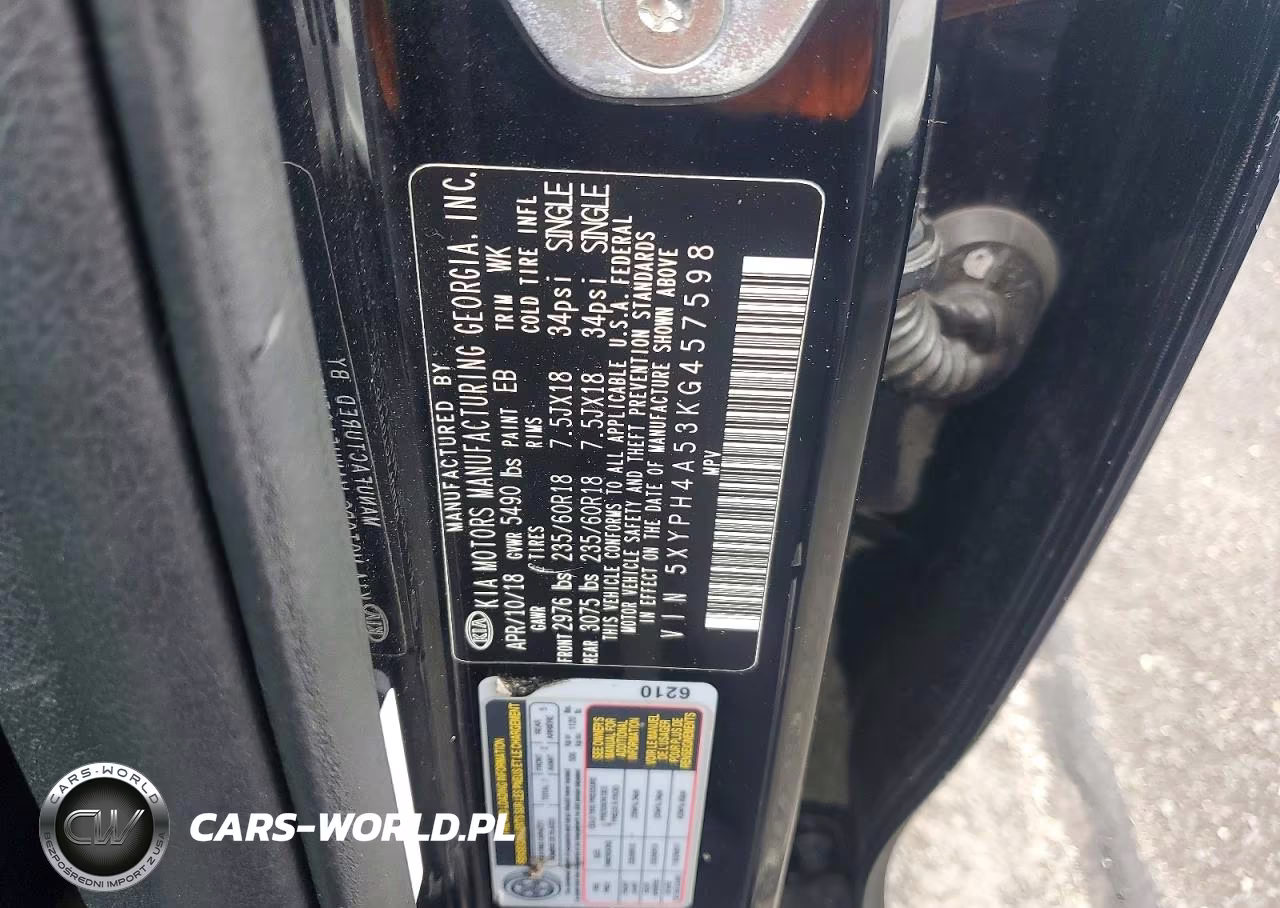 2019 Kia Sorento Ex V6 VIN:5XYPH4A53KG457598 - 13