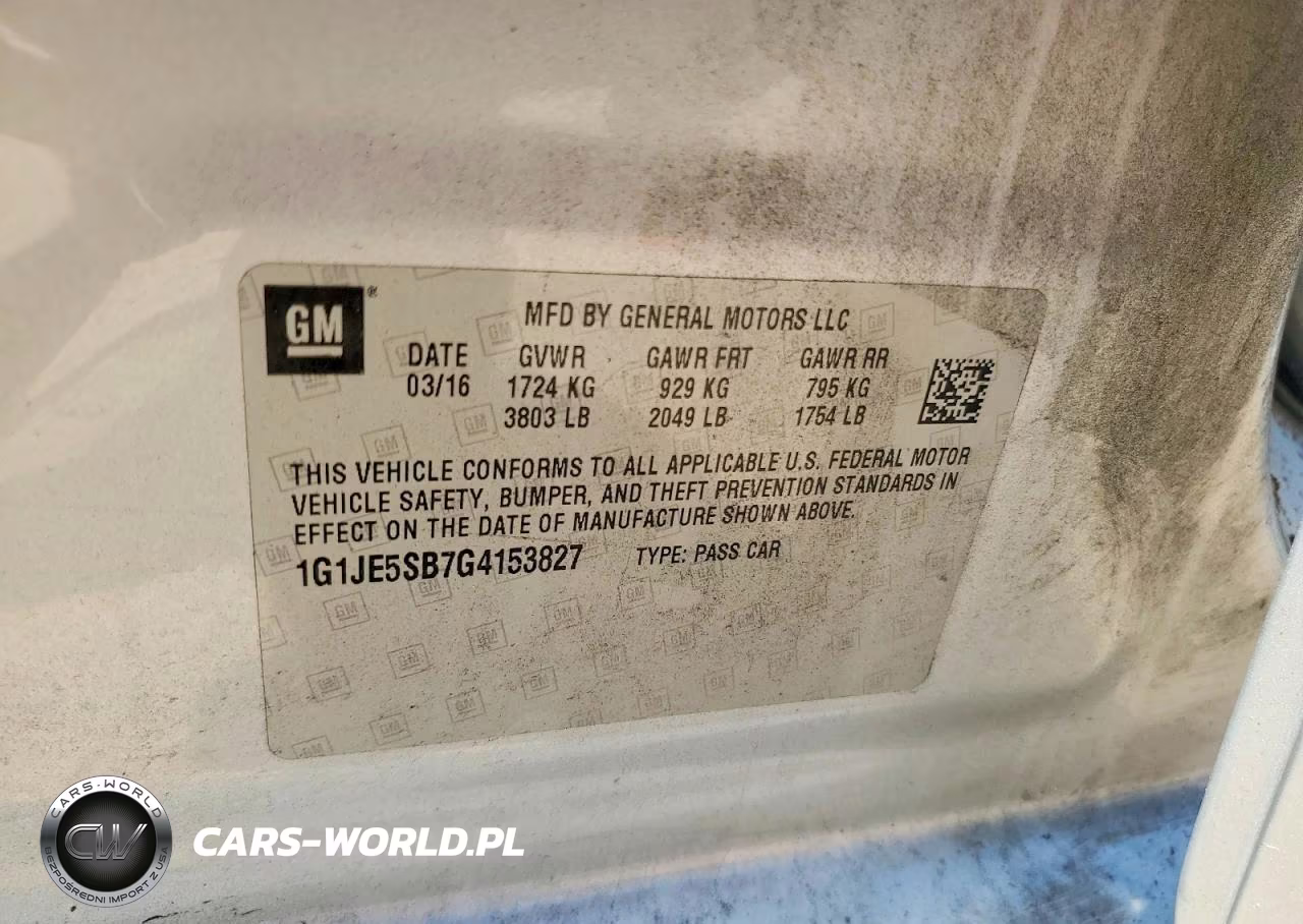 2016 Chevrolet Sonic Ltz VIN:1G1JE5SB7G4153827 - 13