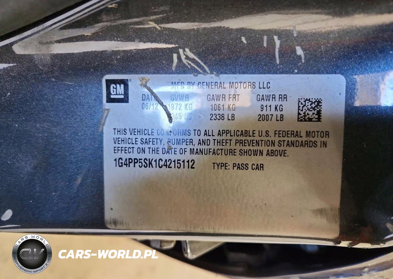 2012 Buick Verano VIN:1G4PP5SK1C4215112 - 12