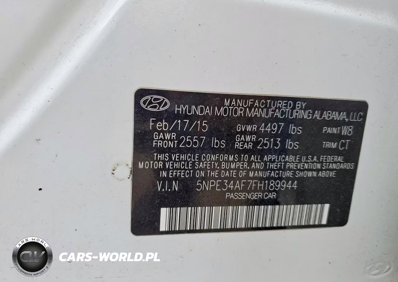 2015 Hyundai Sonata Sport VIN:5NPE34AF7FH189944 - 12