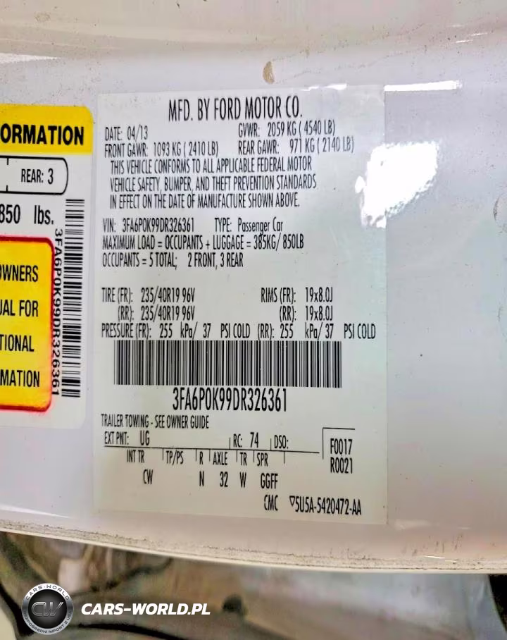 2013 Ford Fusion Titanium VIN:3FA6P0K99DR326361 - 12