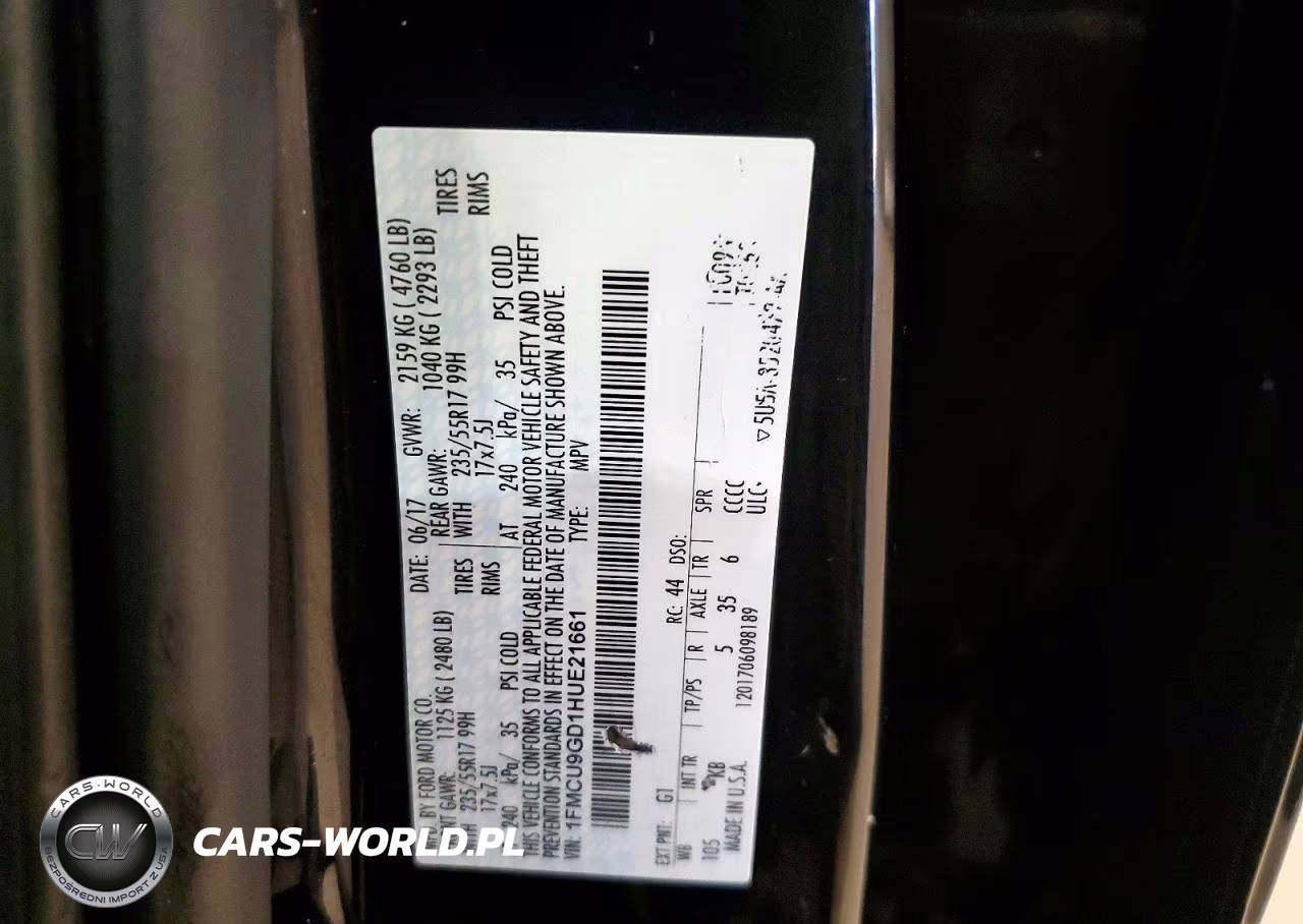2017 Ford Escape Se VIN:1FMCU9GD1HUE21661 - 13