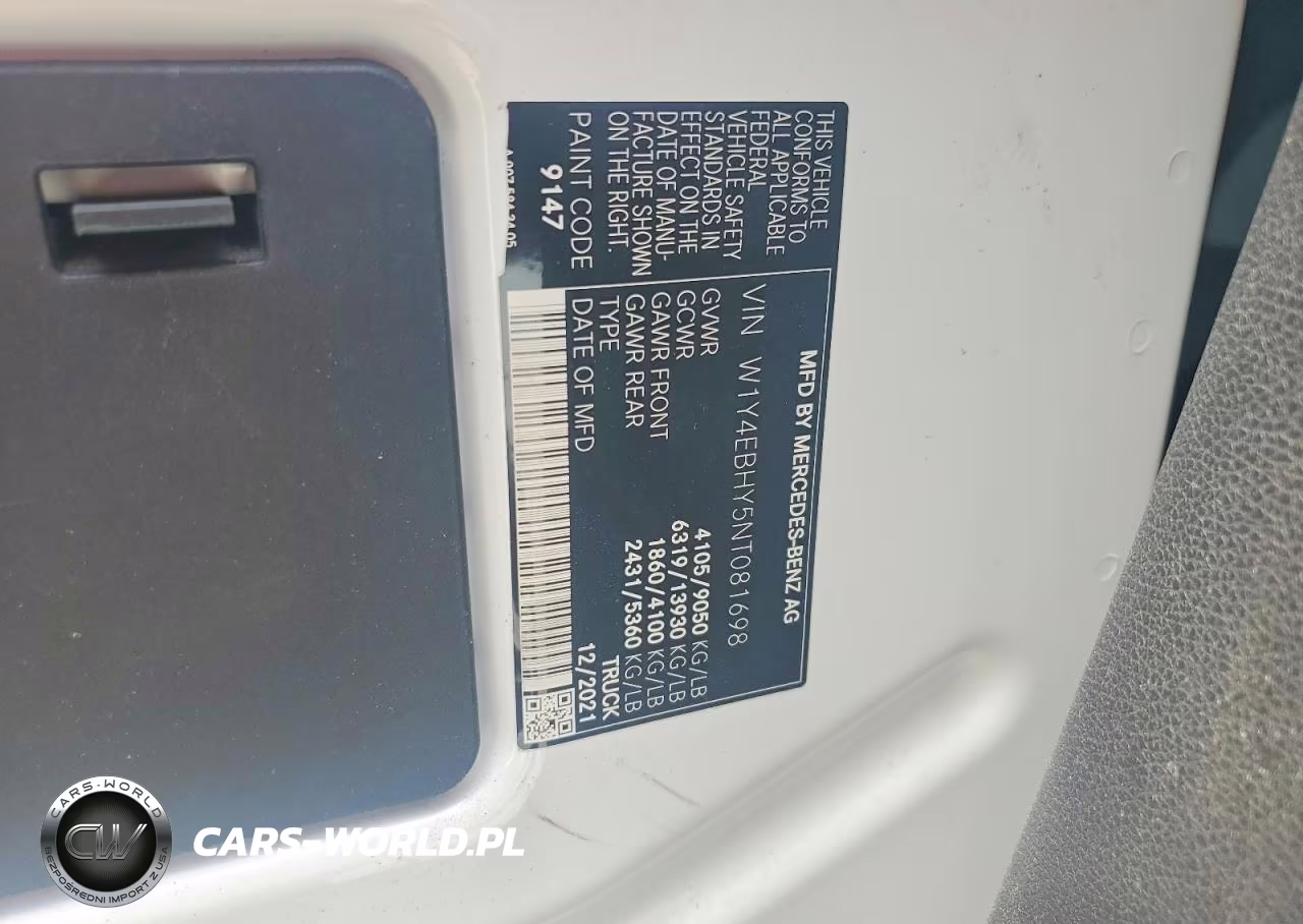 2022 Mercedes-Benz Sprinter 2500 VIN:W1Y4EBHY5NT081698 - 13