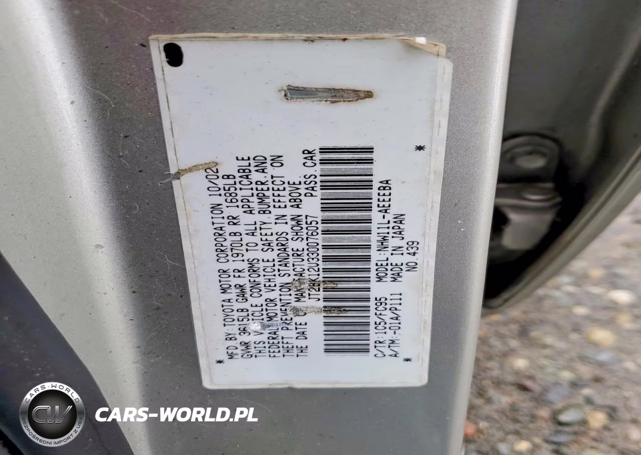 2003 Toyota Prius Base VIN:JT2BK12U330076057 - 12