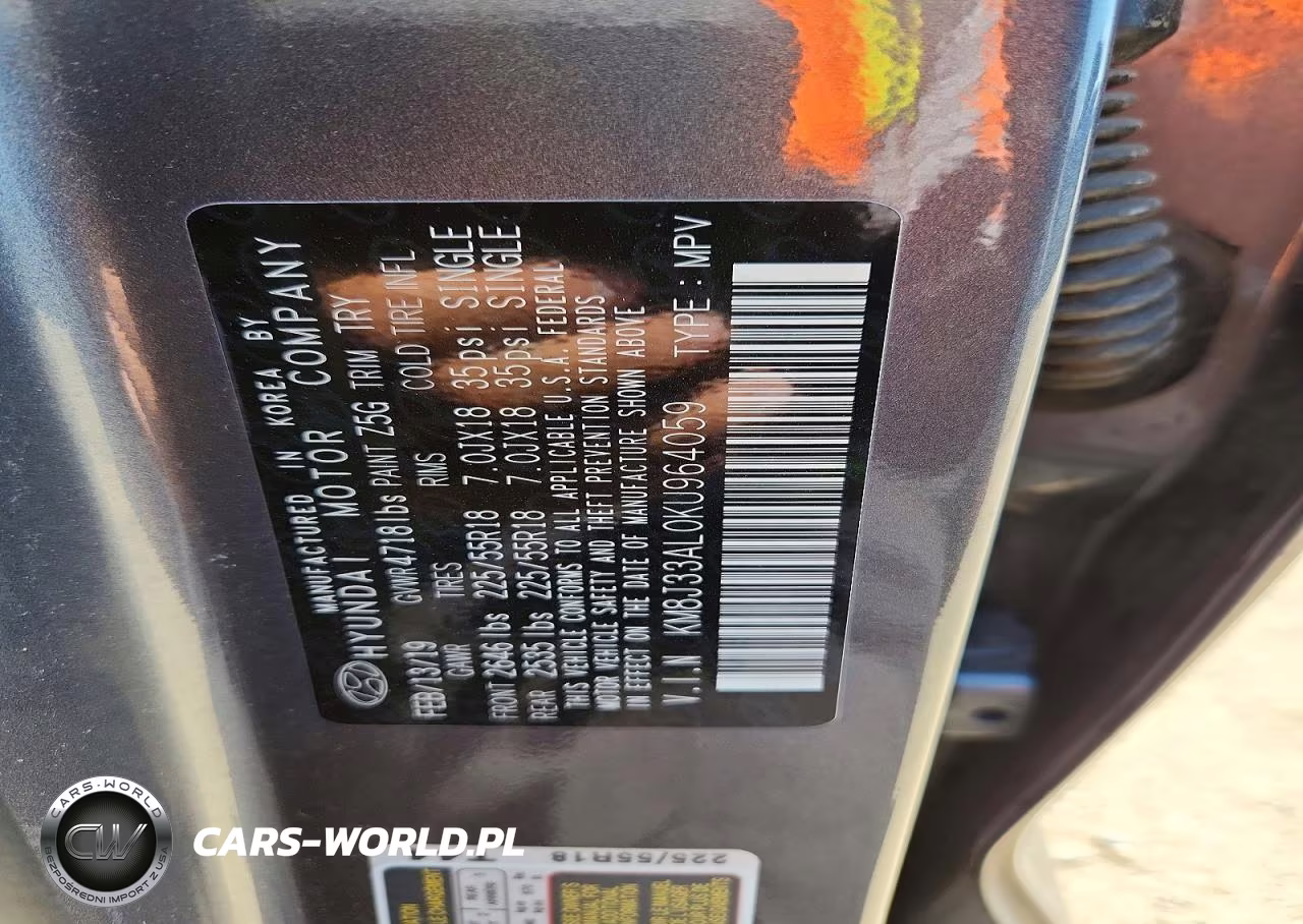 2019 Hyundai Tucson Ultimate VIN:KM8J33AL0KU964059 - 12