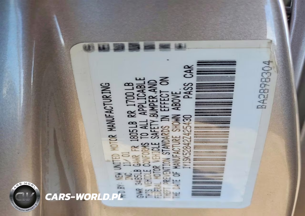2002 Chevrolet Geo Prizm Base VIN:1Y1SK52842Z425430 - 12