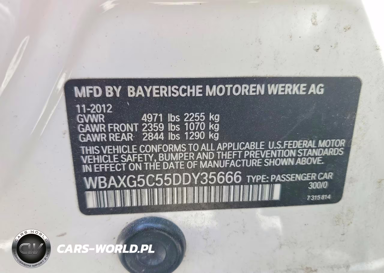 2013 BMW 528 I VIN:WBAXG5C55DDY35666 - 12