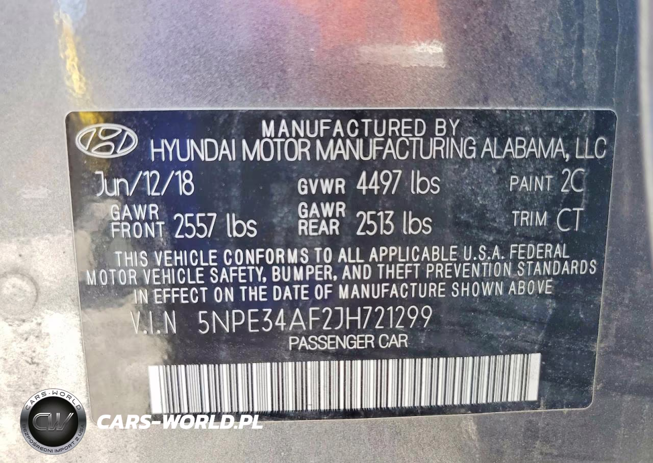 2018 Hyundai Sonata Limited VIN:5NPE34AF2JH721299 - 12
