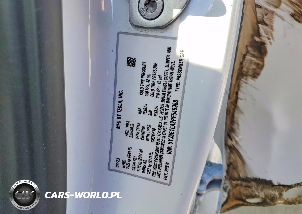 2023 Tesla Model 3 VIN:5YJ3E1EA2PF545988 - 12