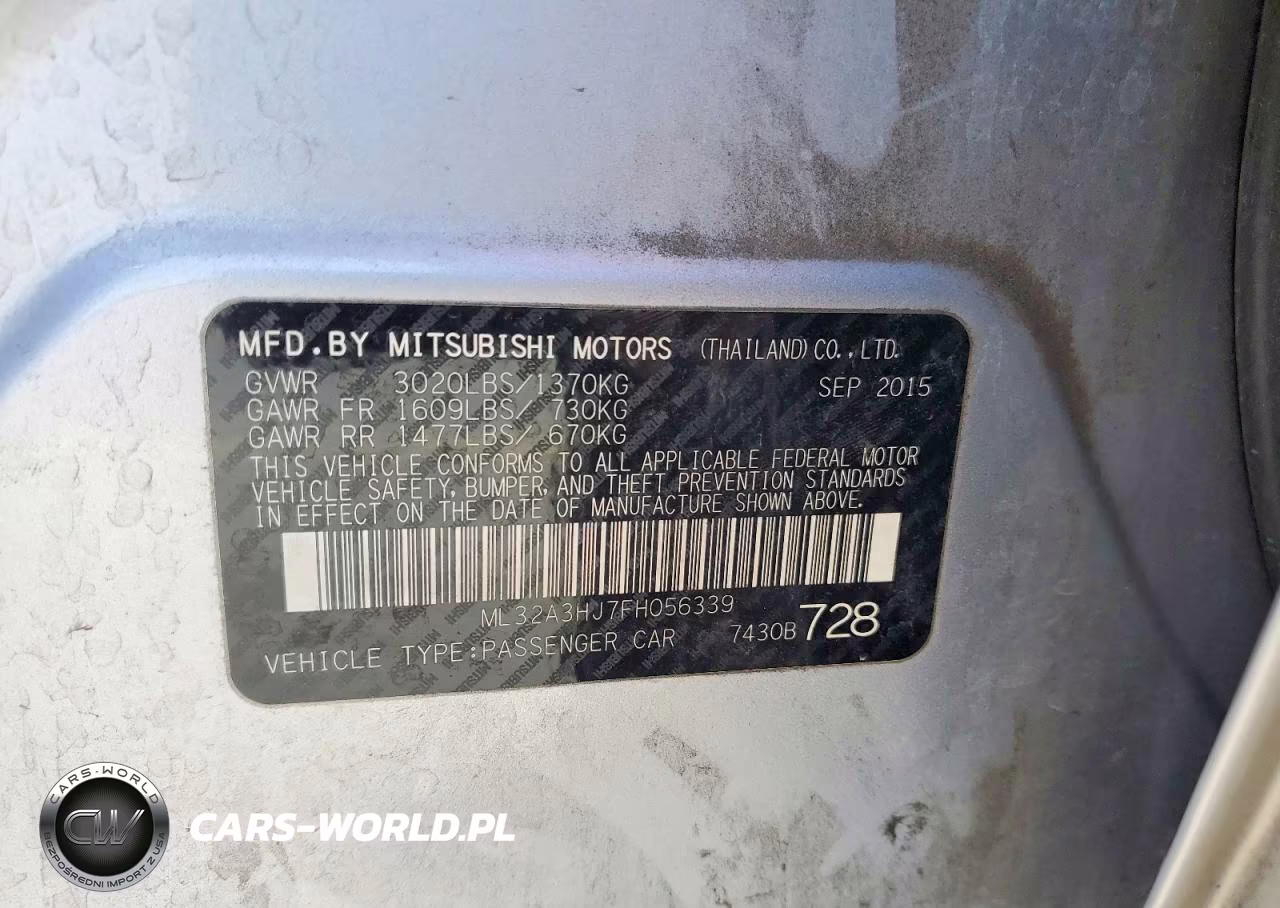 2015 Mitsubishi Mirage De VIN:ML32A3HJ7FH056339 - 12