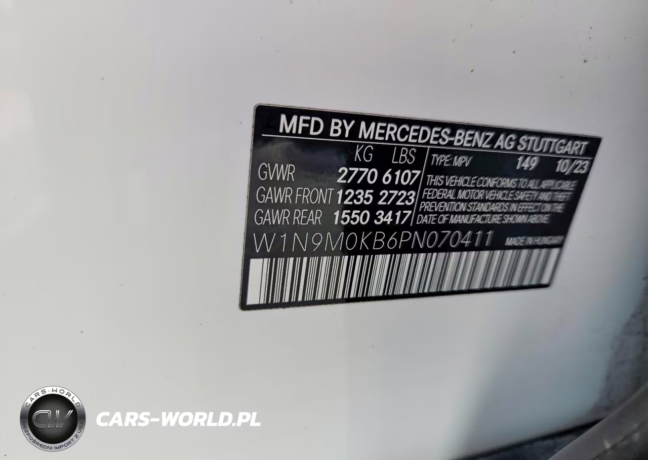 2023 Mercedes-Benz Eqb 300 4Matic VIN:W1N9M0KB6PN070411 - 14