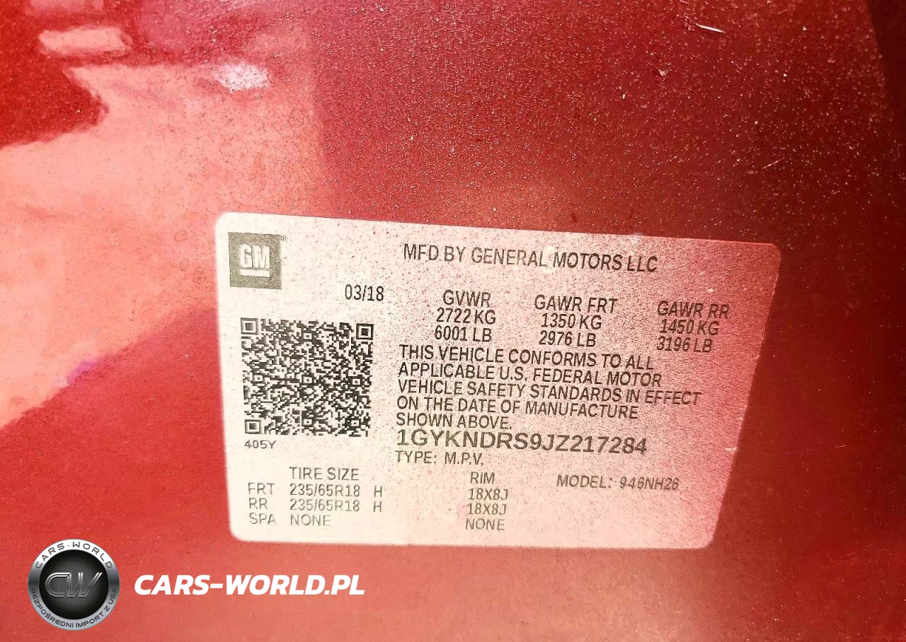 2018 Cadillac Xt5 Luxury VIN:1GYKNDRS9JZ217284 - 13