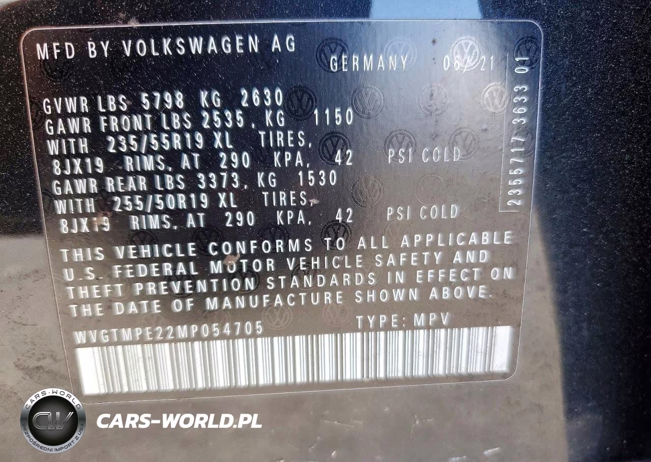 2021 Volkswagen Id.4 Pro S VIN:WVGTMPE22MP054705 - 13