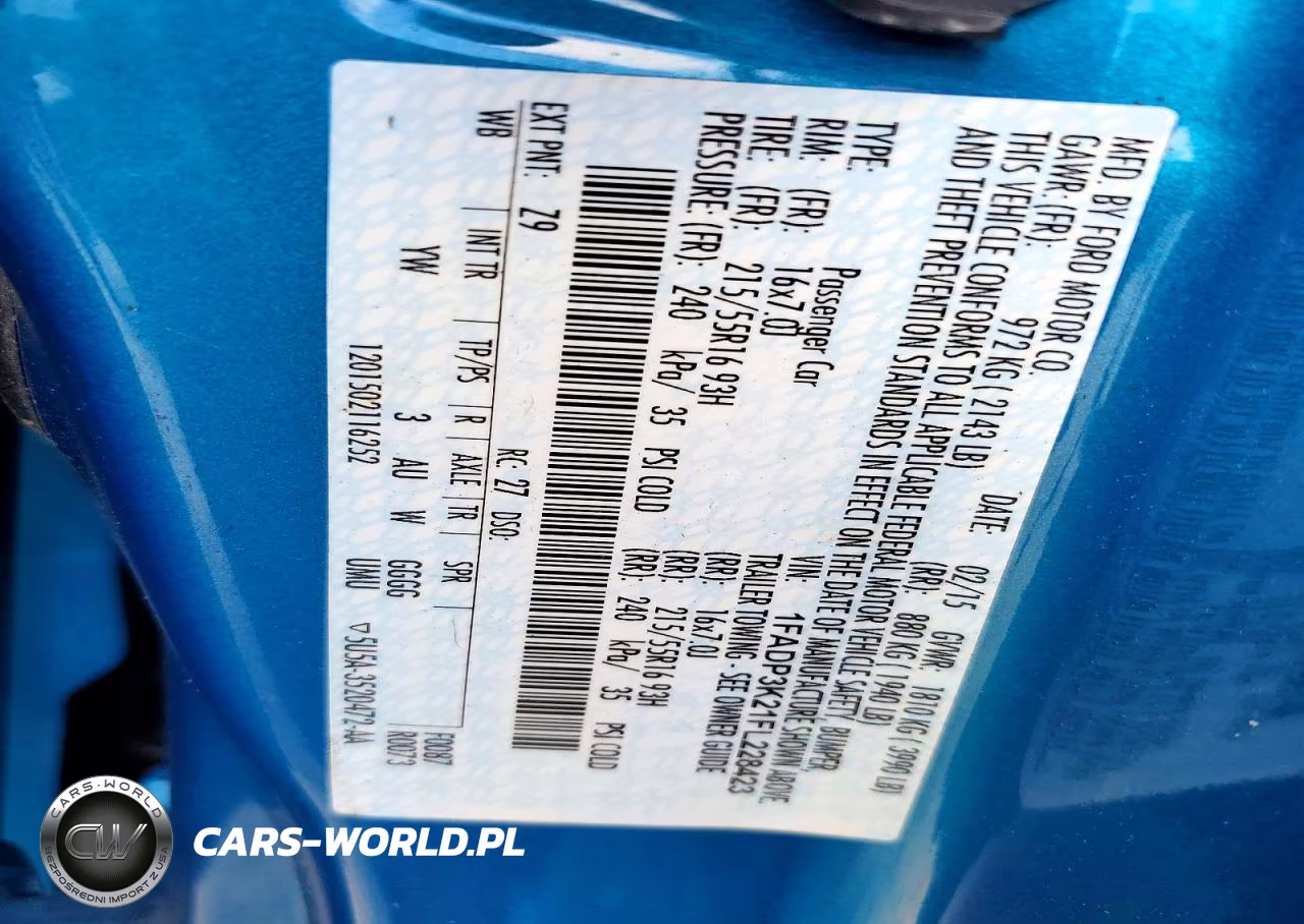 2015 Ford Focus Se VIN:1FADP3K21FL228423 - 12