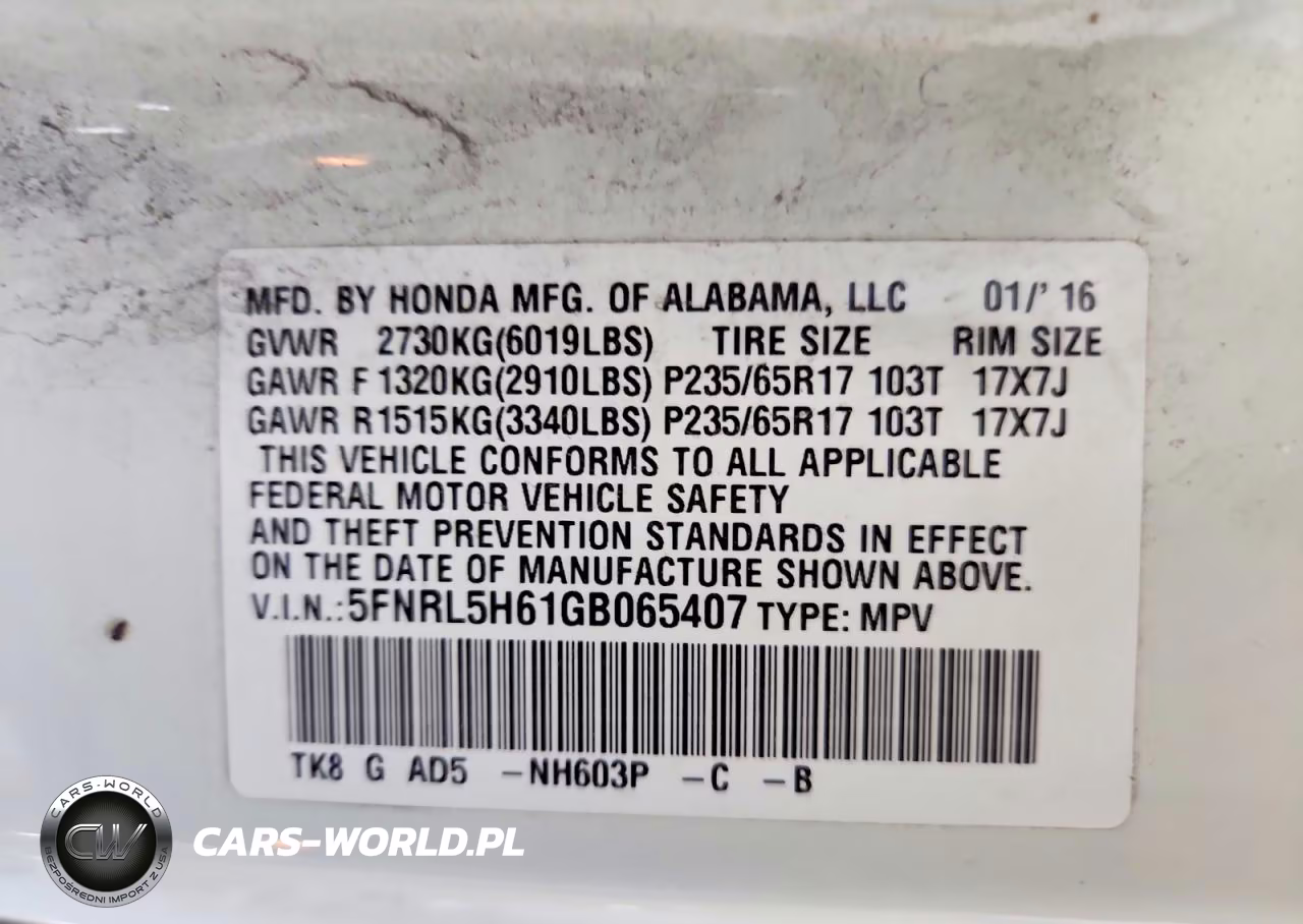 2016 Honda Odyssey Exl VIN:5FNRL5H61GB065407 - 13