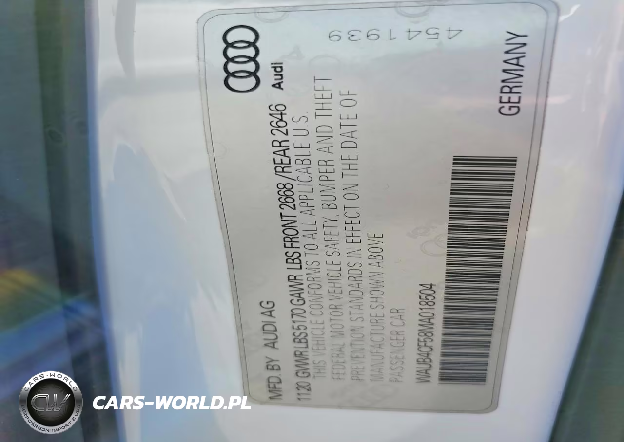 2021 Audi S5 Prestige VIN:WAUB4CF58MA018504 - 12