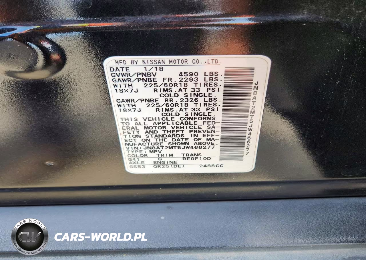 2018 Nissan Rogue Sl VIN:JN8AT2MT5JW466277 - 13