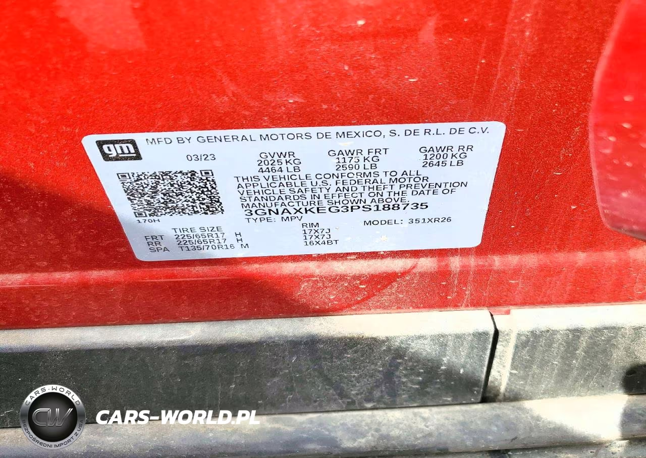 2023 Chevrolet Equinox Lt VIN:3GNAXKEG3PS188735 - 13