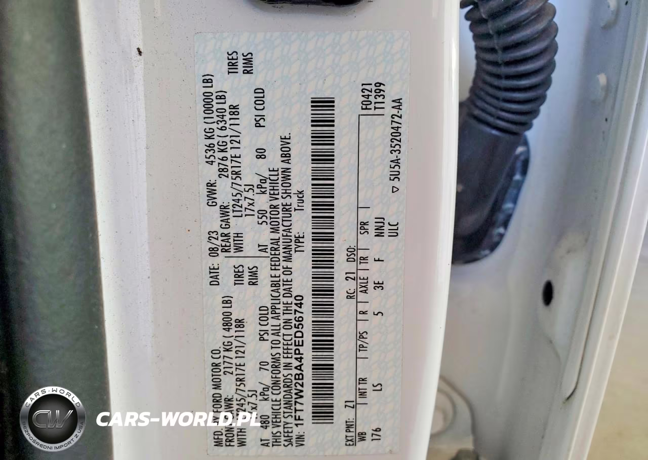 2023 Ford F250 Super Duty VIN:1FT7W2BA4PED56740 - 12