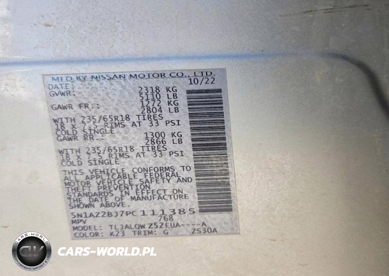 2023 Nissan Murano VIN:5N1AZ2BJ7PC111385 - 12