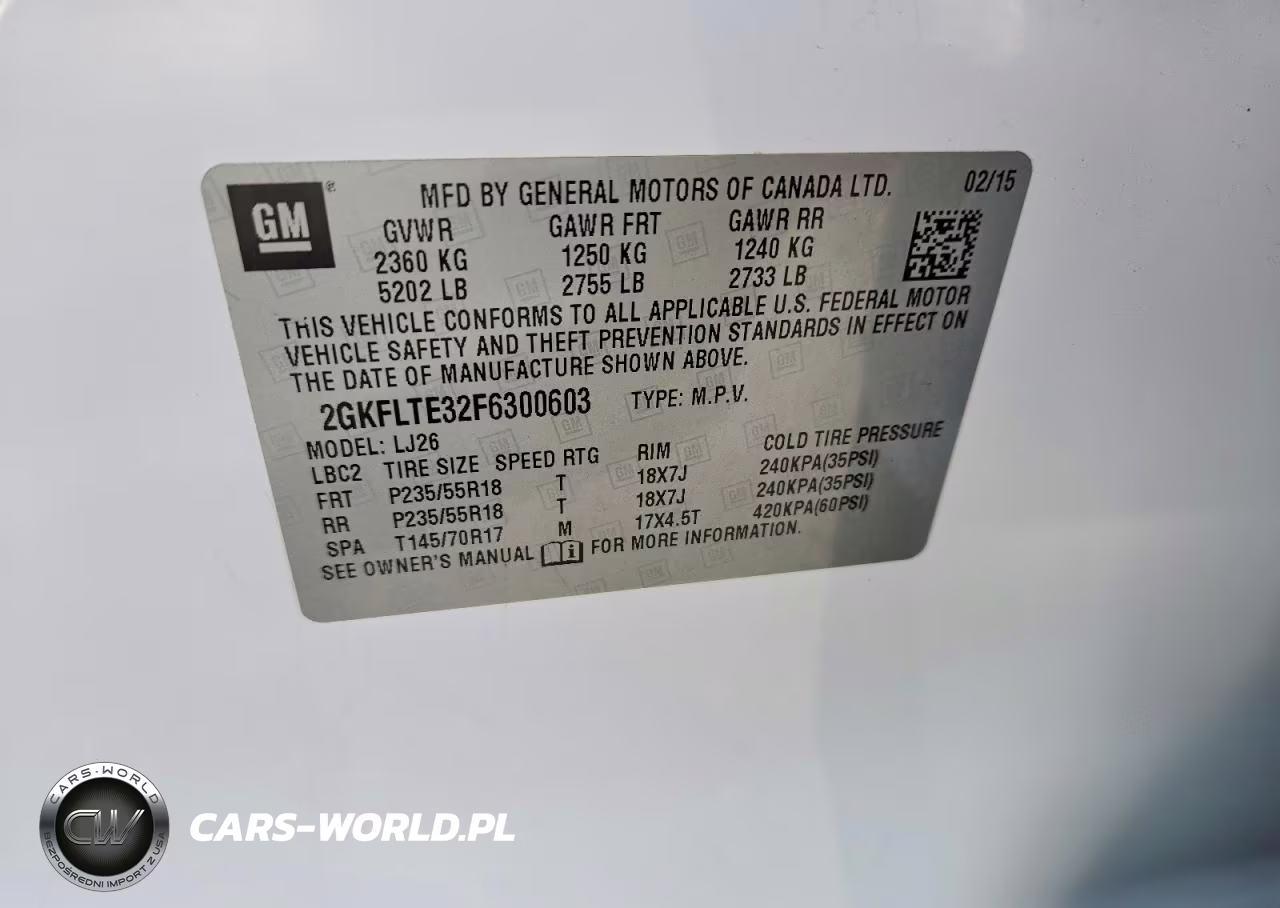 2015 GMC Terrain Slt VIN:2GKFLTE32F6300603 - 12