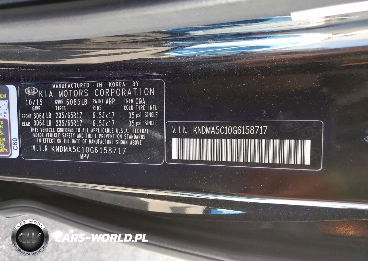 2016 Kia Sedona VIN:KNDMA5C10G6158717 - 13