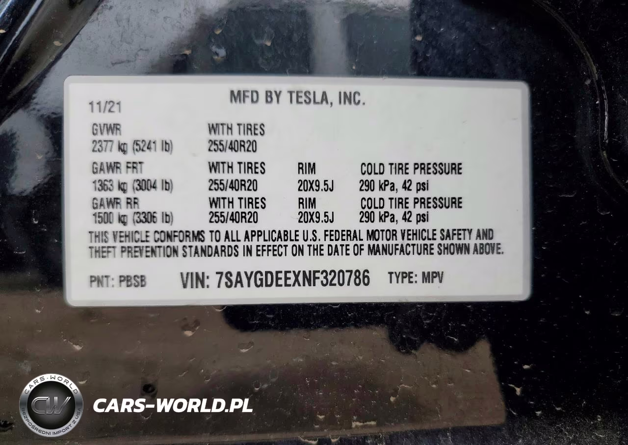 2022 Tesla Model Y VIN:7SAYGDEEXNF320786 - 12